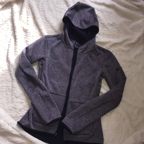 Nike purple fleece lined zip up - Picture 1 of 1
